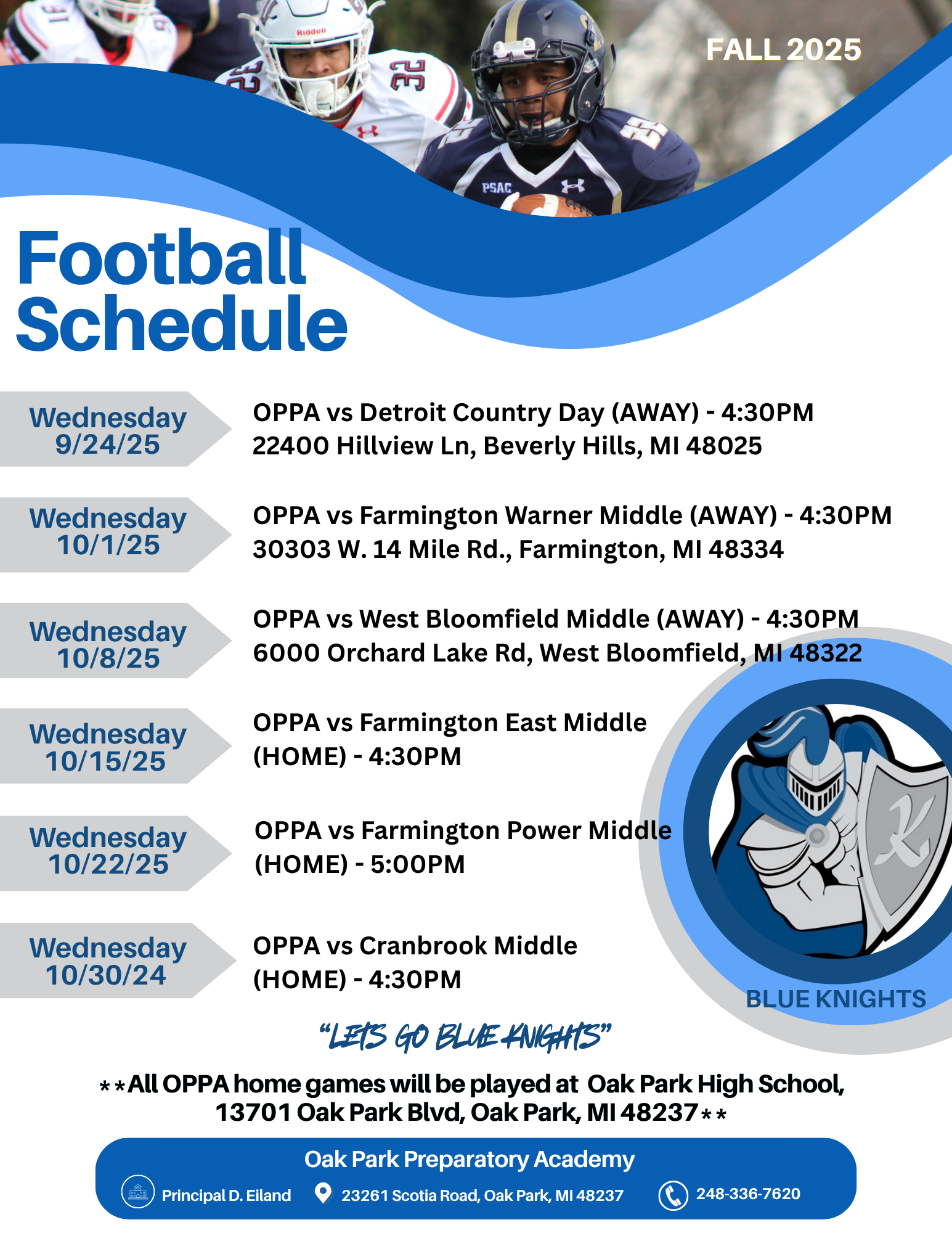 Football Schedule