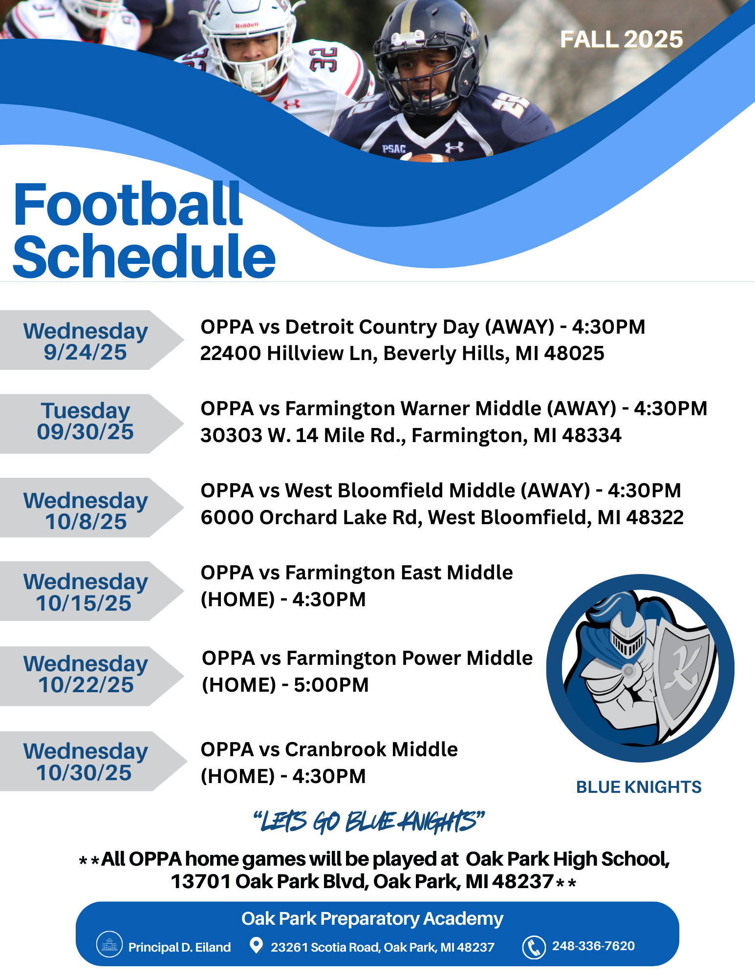 Football Schedule